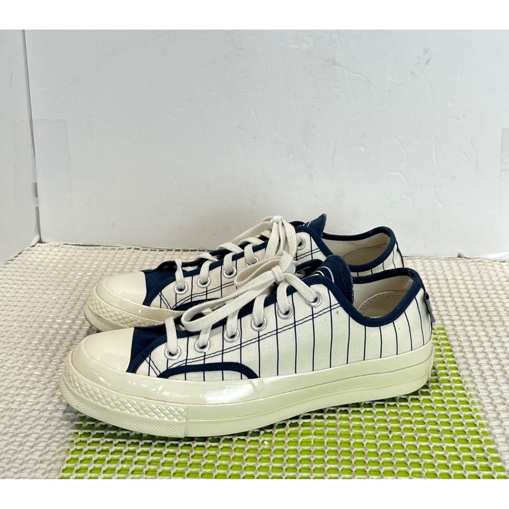 Converse Chuck 70 Ox Pinstripe Baseball mens 6 womens 8 Cream Navy Low Top NEW‎